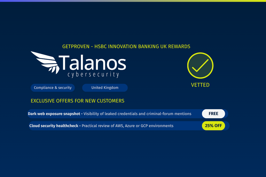 Talanos now available to HSBC Innovation Banking customers on GetProven